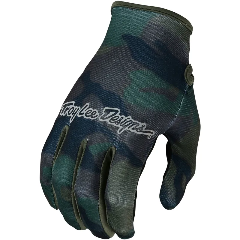 Troy Lee Designs Flowline Gloves Camo Army Green